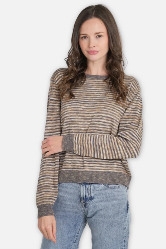 Mineral Stripe Sweater - Acorn