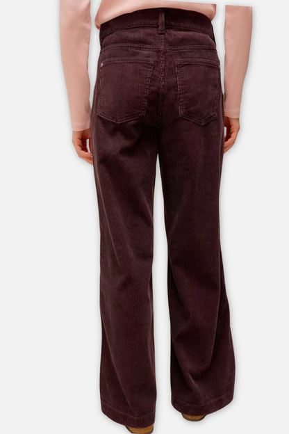 Ayla Corduroy Trouser - Dark Brown