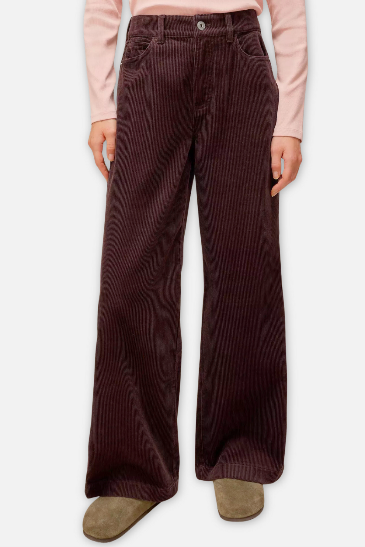 Ayla Corduroy Trouser - Dark Brown