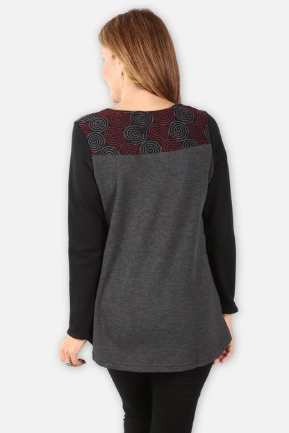 Lindy Top - Black Multi