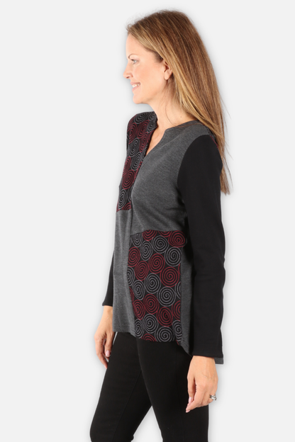 Lindy Top - Black Multi