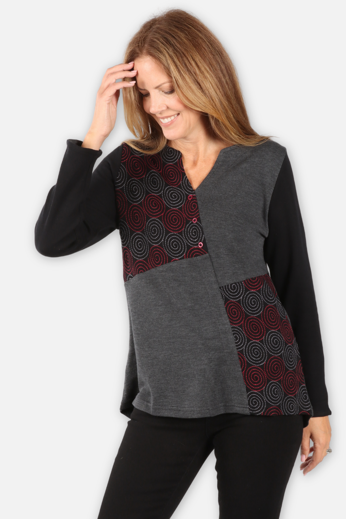Lindy Top - Black Multi