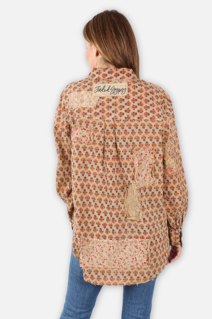 Star Dreamer Shirt - Beige Wandering Dots