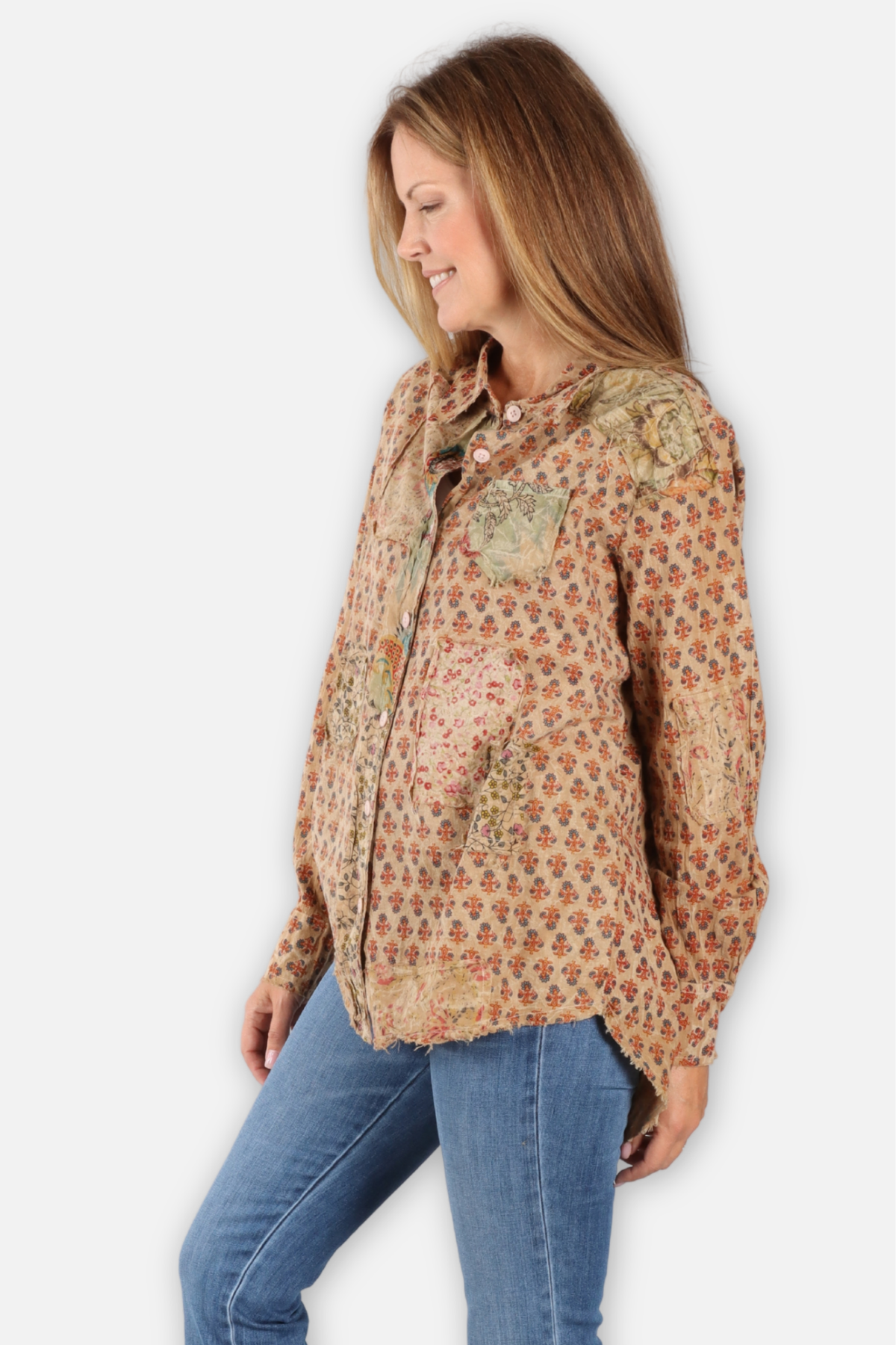 Star Dreamer Shirt - Beige Wandering Dots