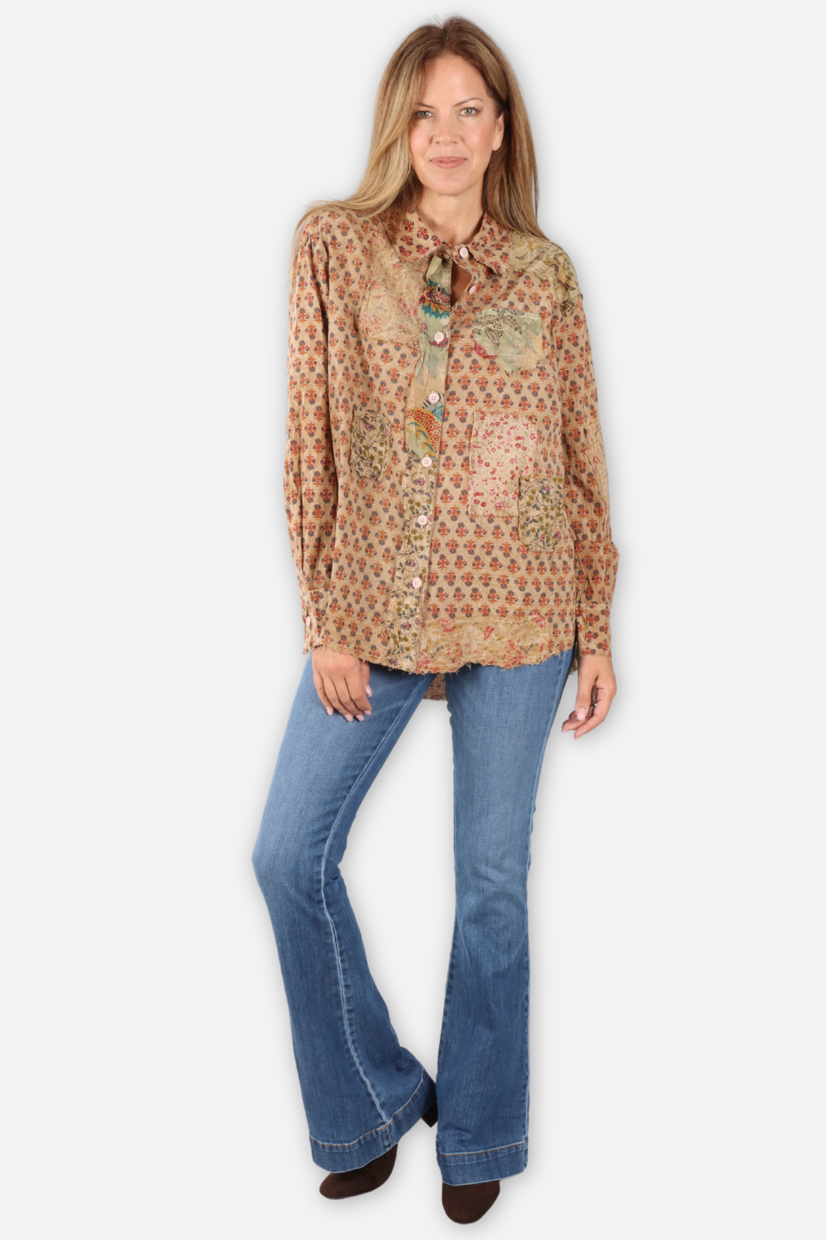 Star Dreamer Shirt - Beige Wandering Dots