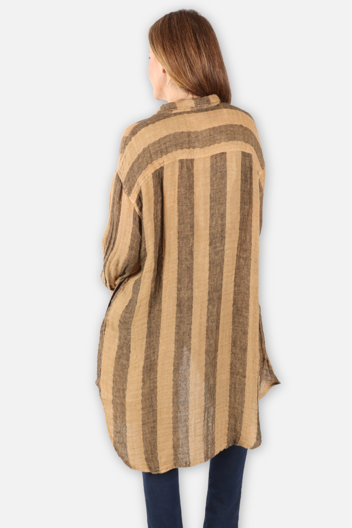 Long Duster Shirt - Mustard