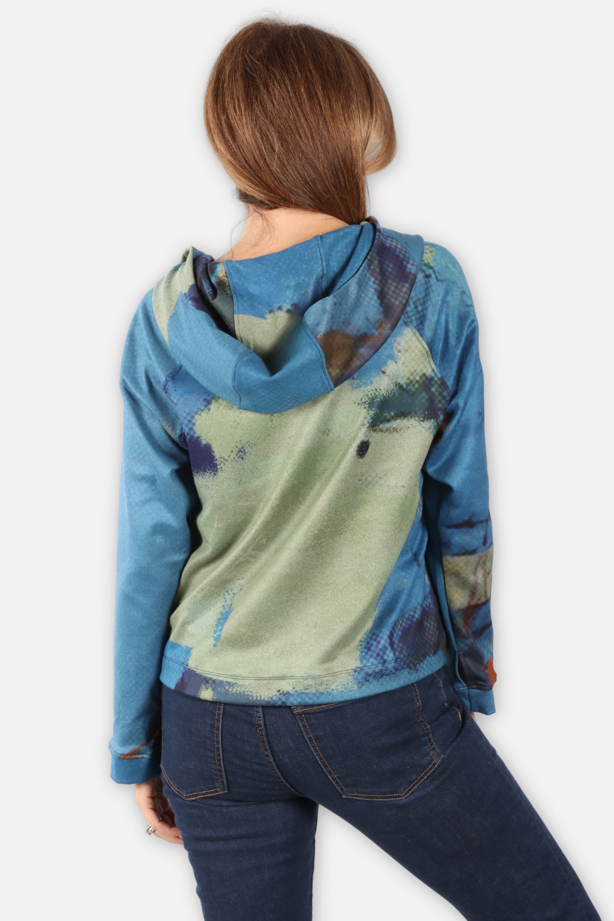 Zip Hoodie Jacket - Multi Blue