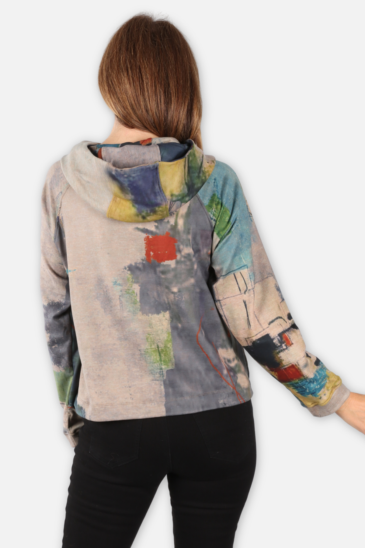 Zip Hoodie Jacket - Multi Gray