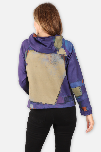 Zip Hoodie Jacket - Multi Purple
