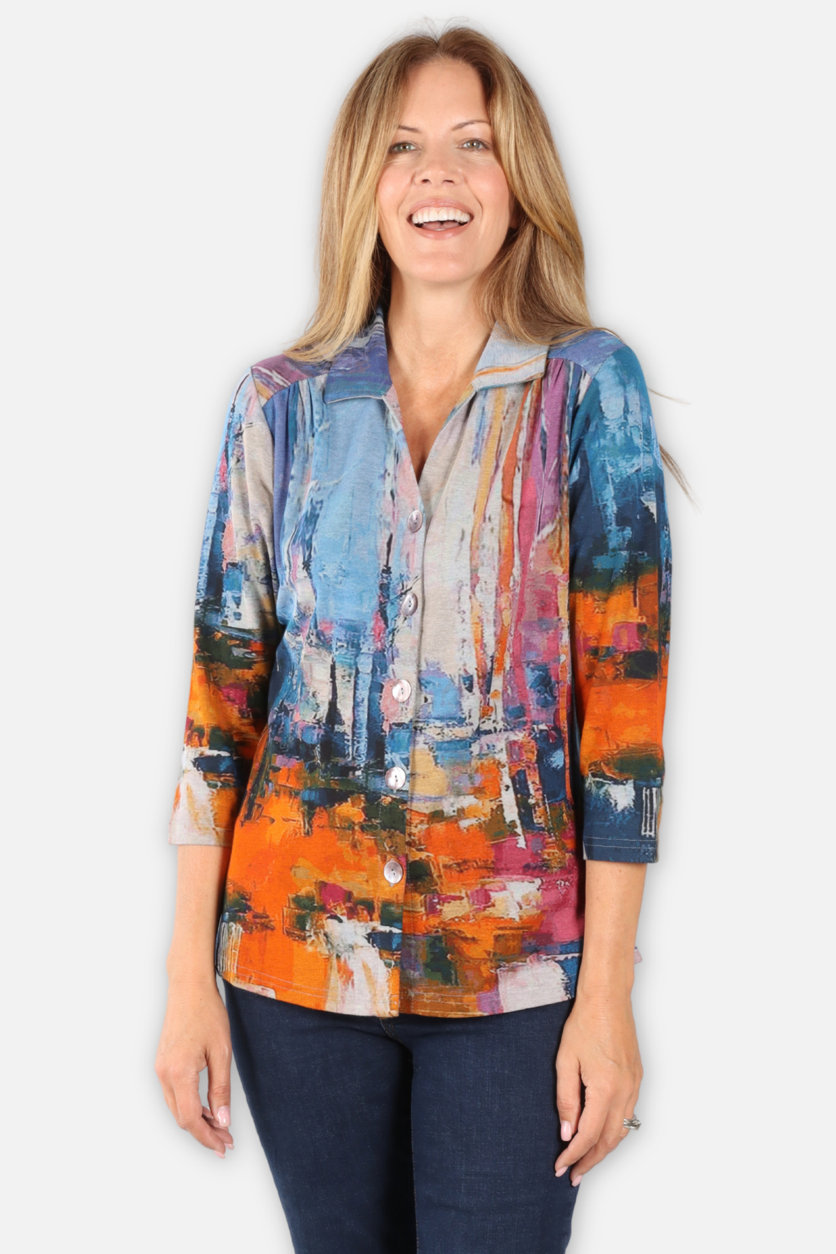 Mavis Shirt - Blue Multi