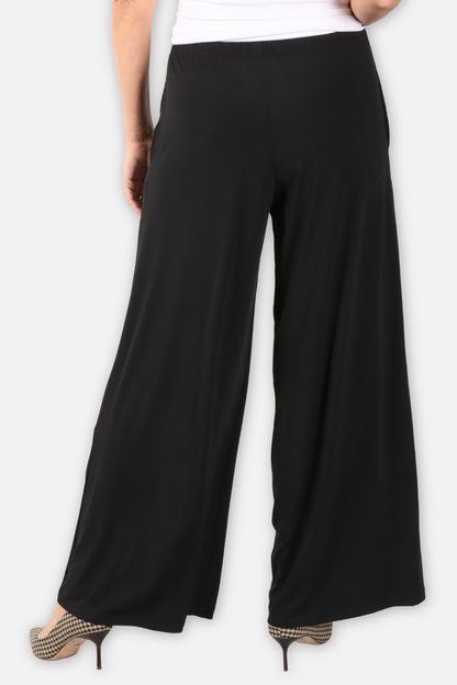Matte Jersey Wide Pant - Black