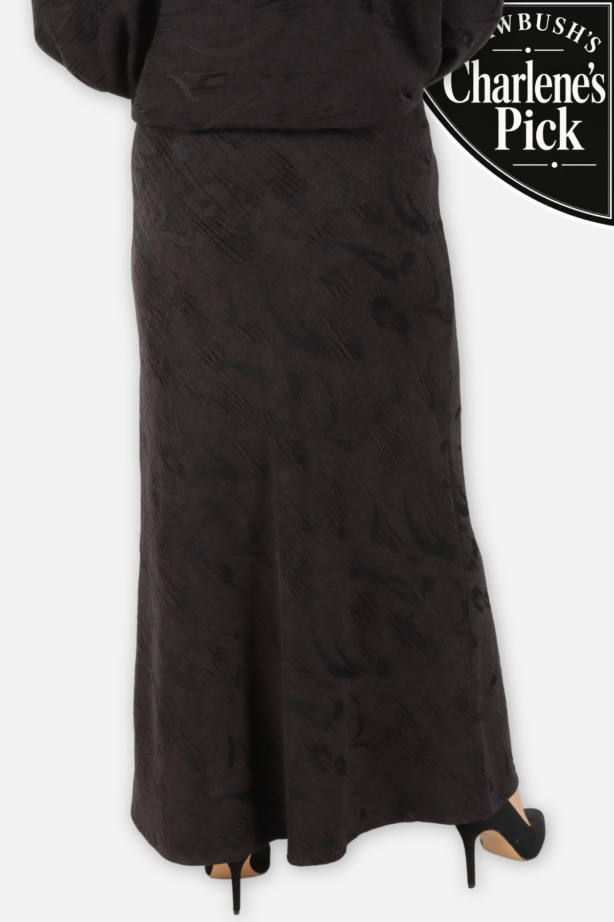 Long Bias Skirt - Nero