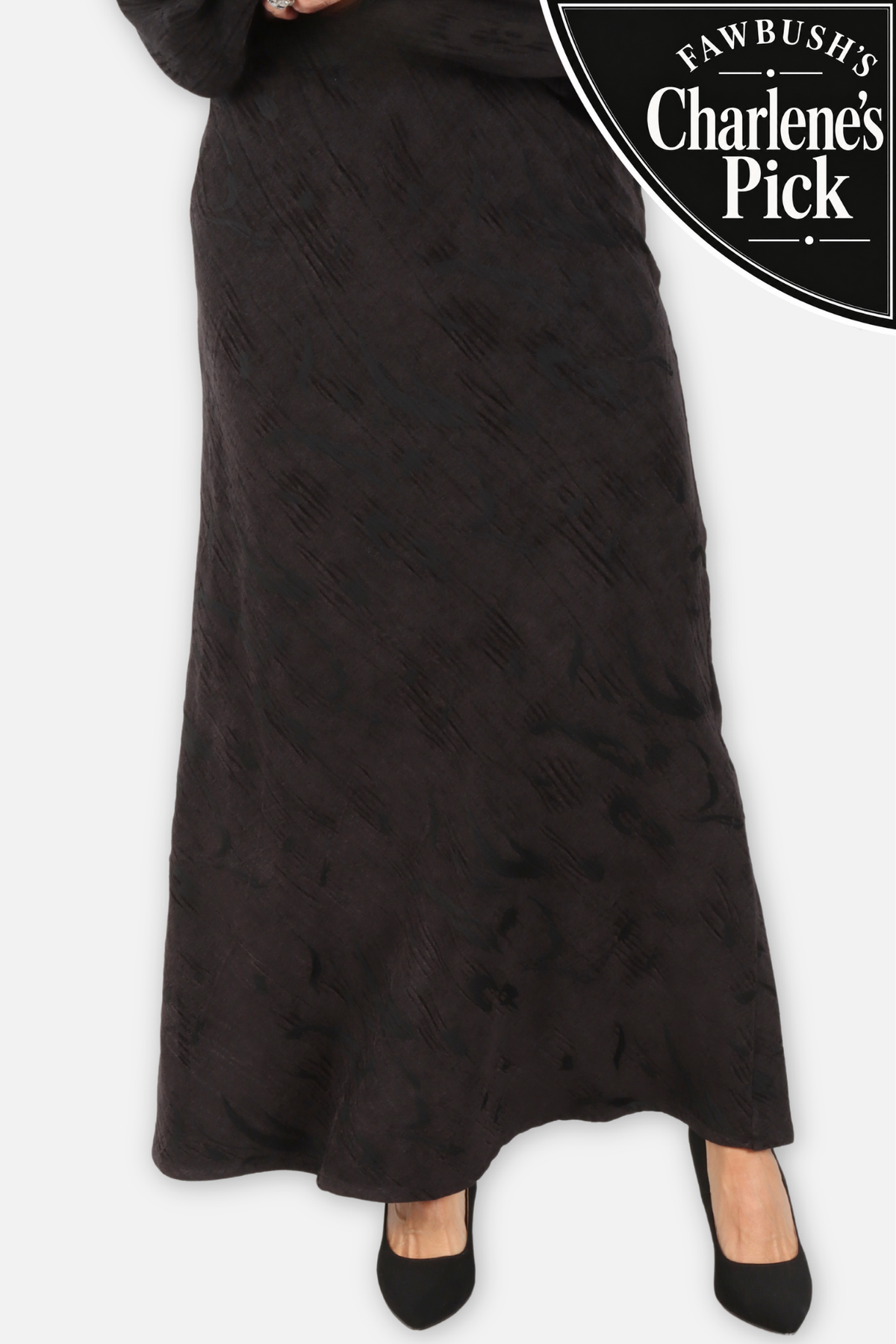 Long Bias Skirt - Nero