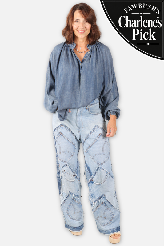 Wander Softly Top - Chambray
