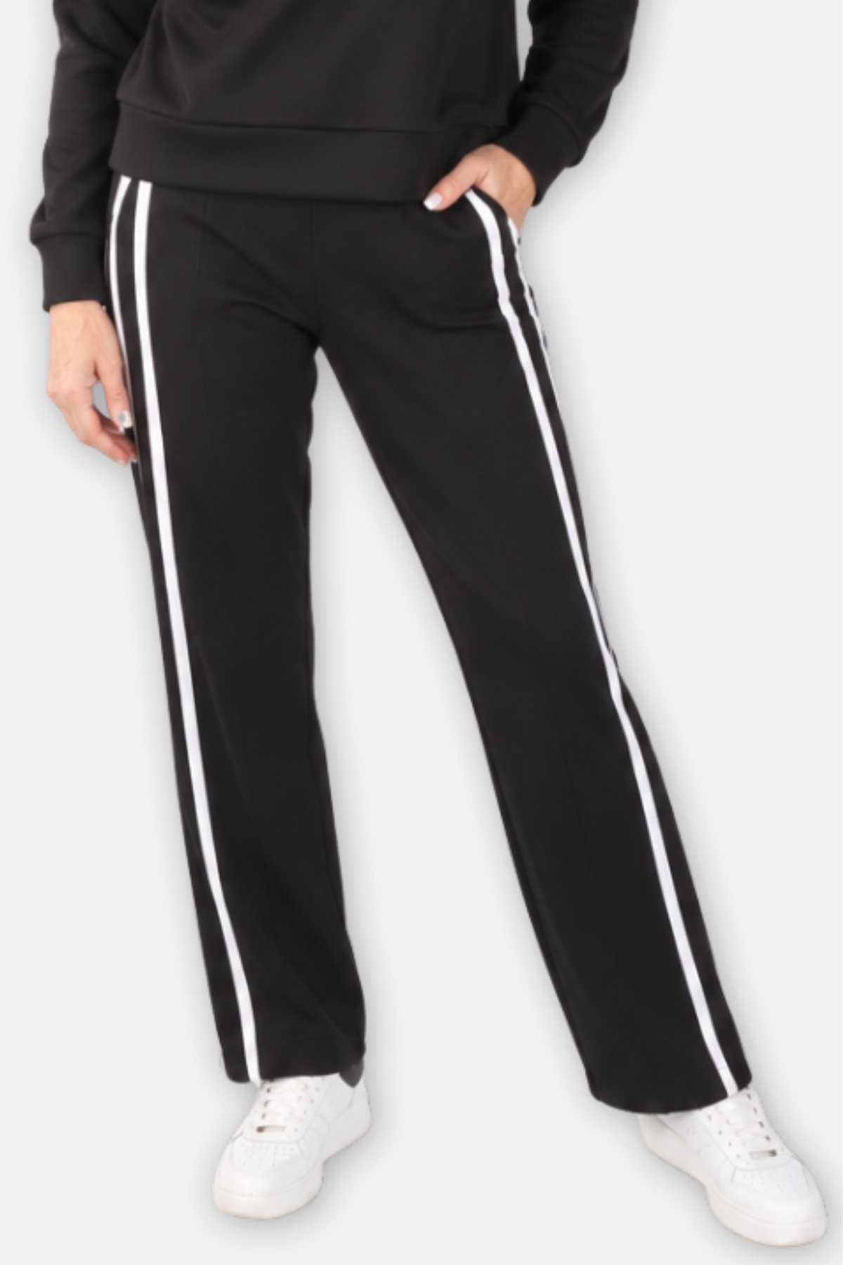 Scuba Stripe Pant - Black