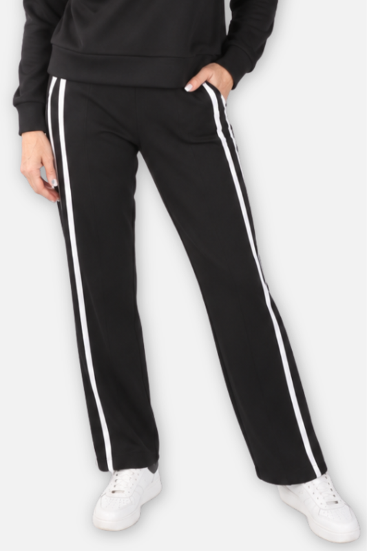 Scuba Stripe Pant - Black