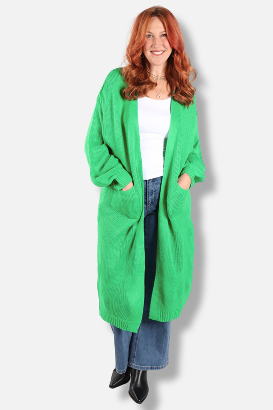 Duster Cardigan - Green