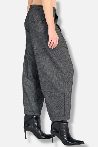 Atelier Herringbone Pant - Steel