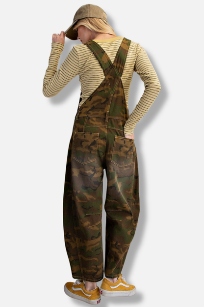 Camo Twill Overall - Olive