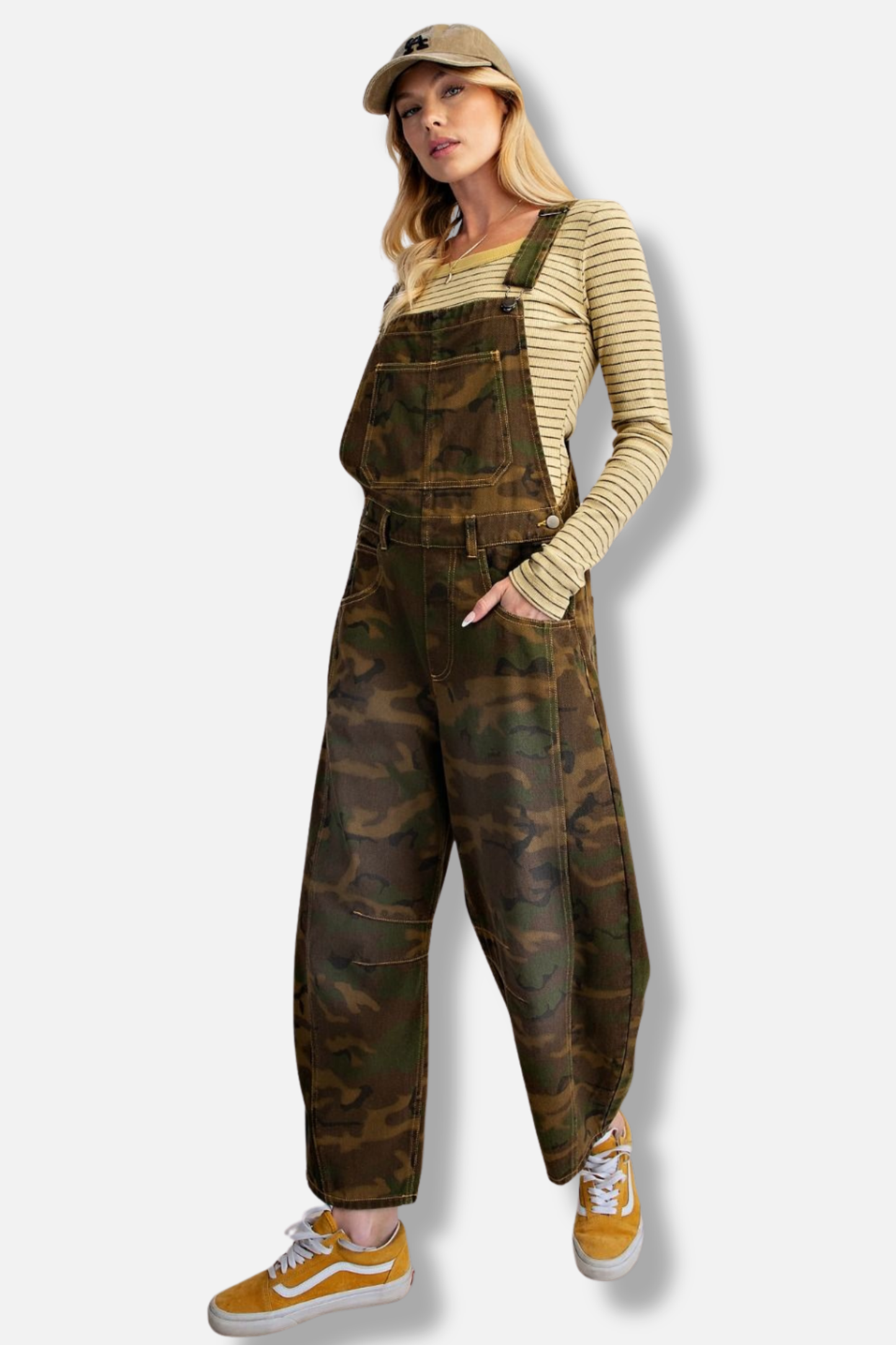 Camo Twill Overall - Olive