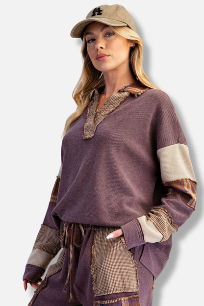Thermal Knit Top - Mocha