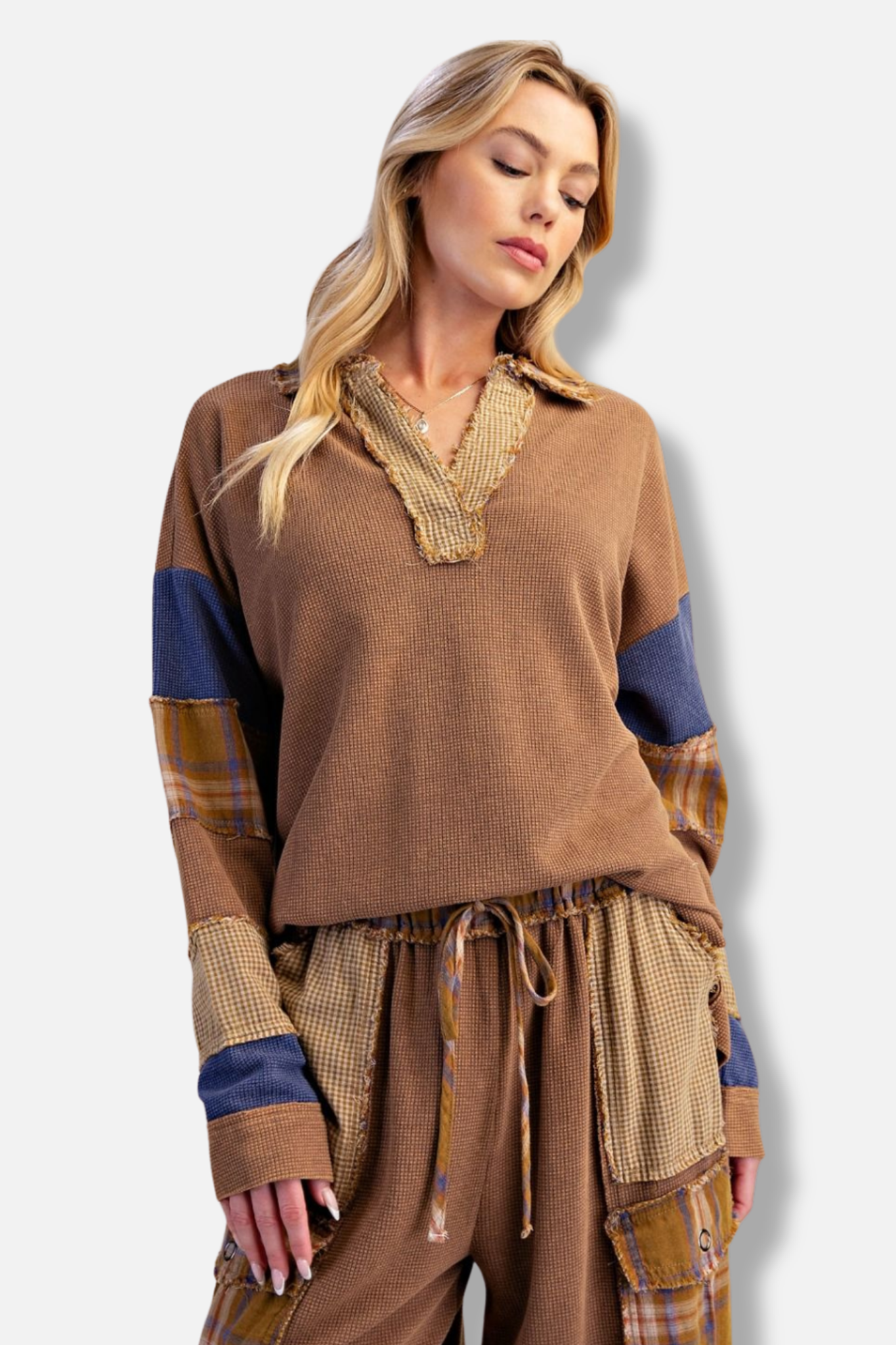 Thermal Knit Top - Camel