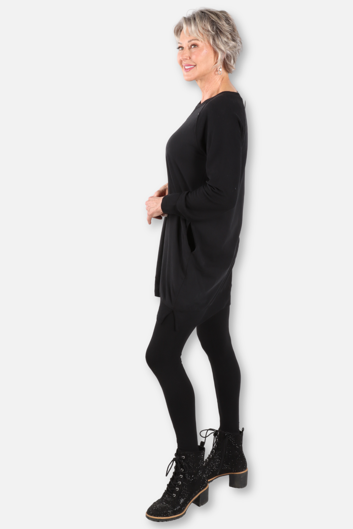 Long Raglan Pocket Tunic Plus