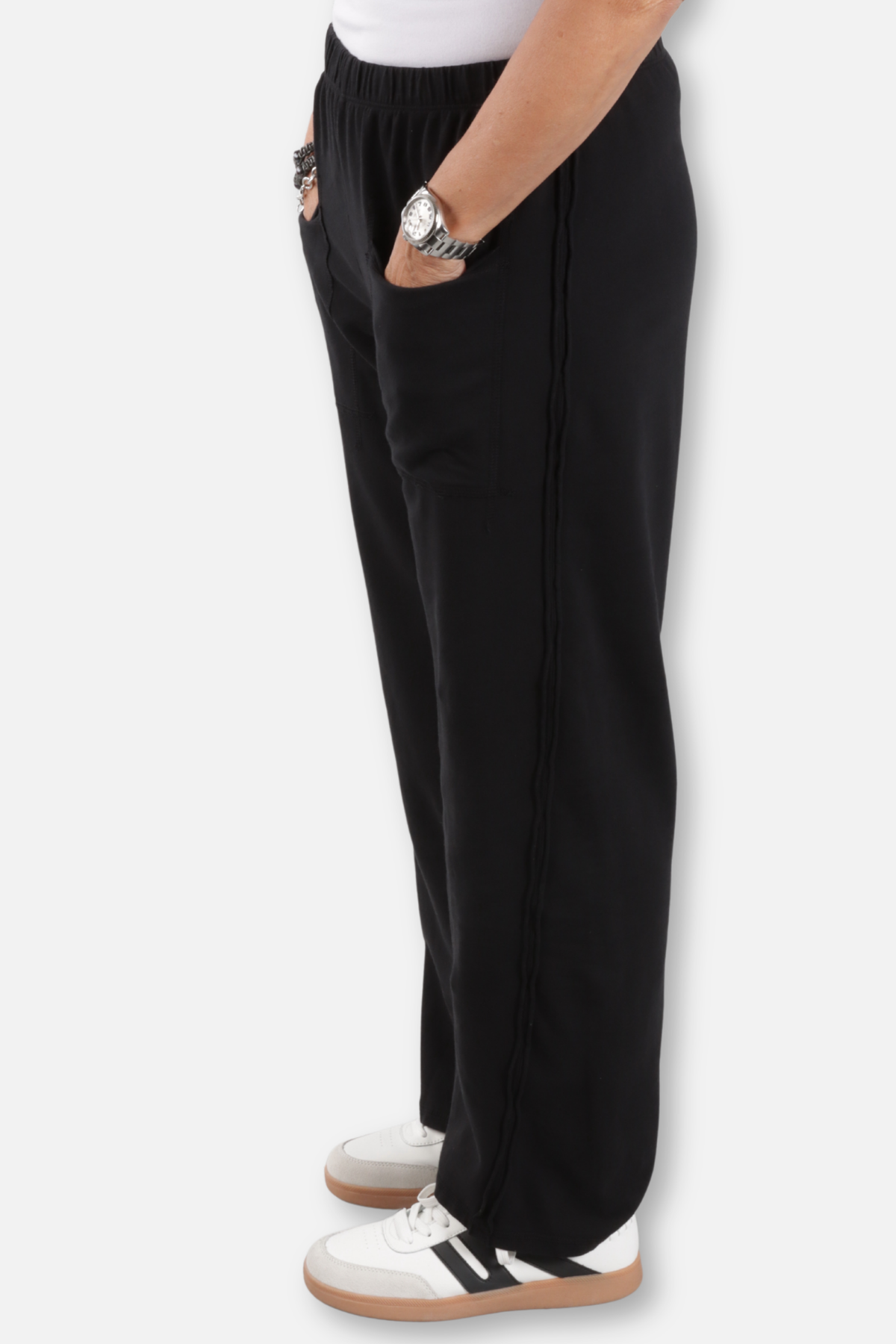 Front Pocket Pant Plus - Black