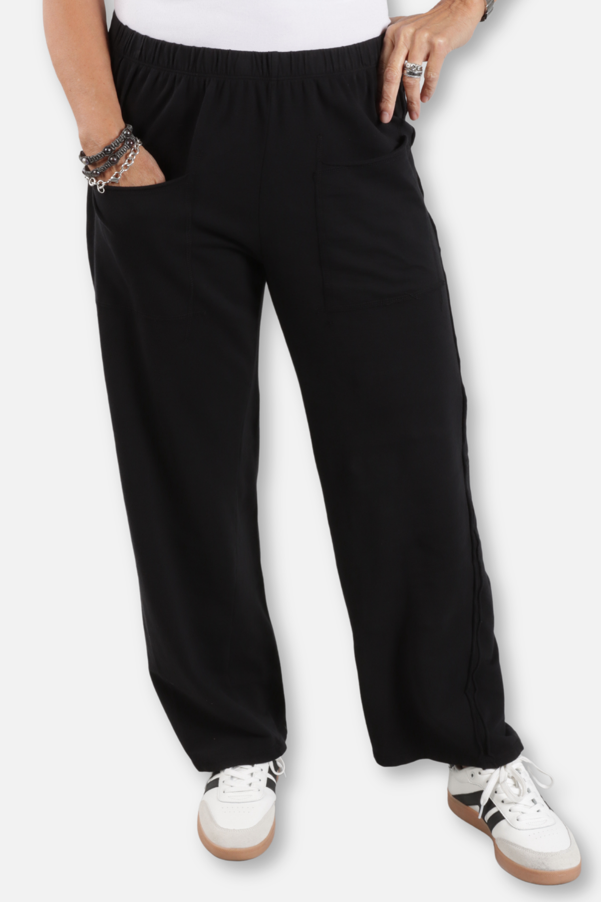 Front Pocket Pant Plus - Black