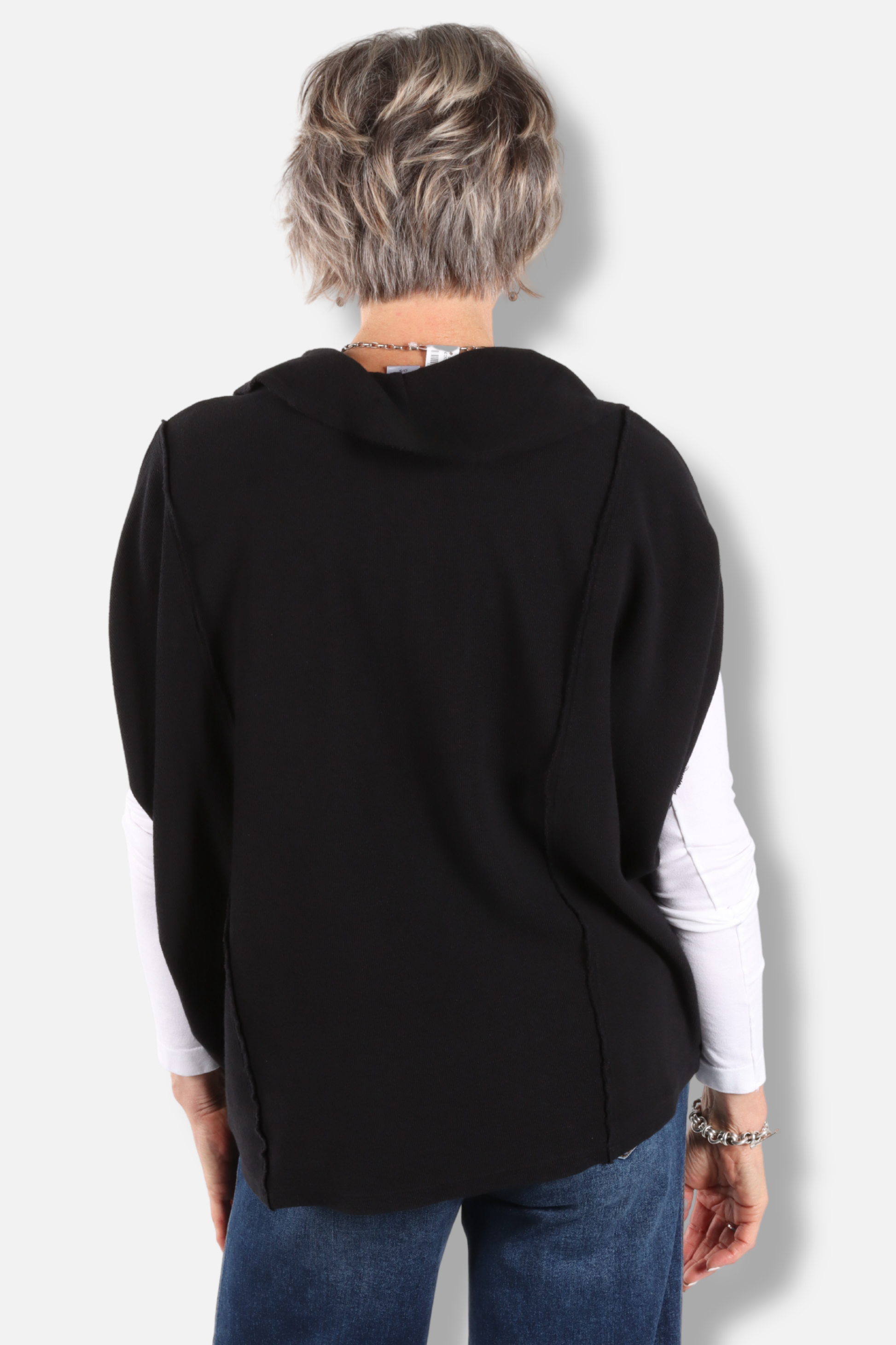 Cowl Poncho - Black