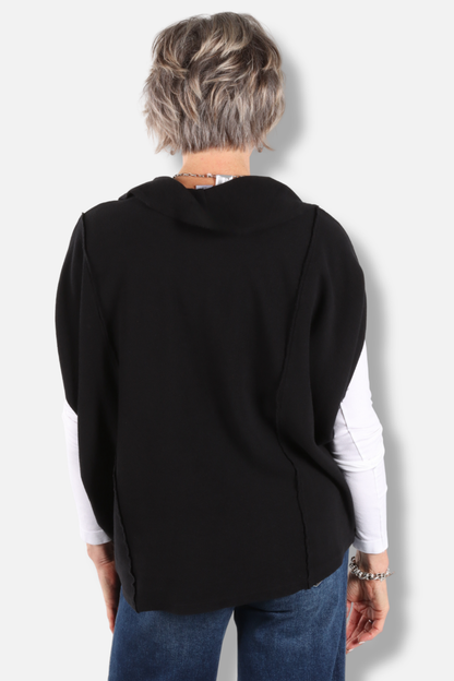 Cowl Poncho - Black