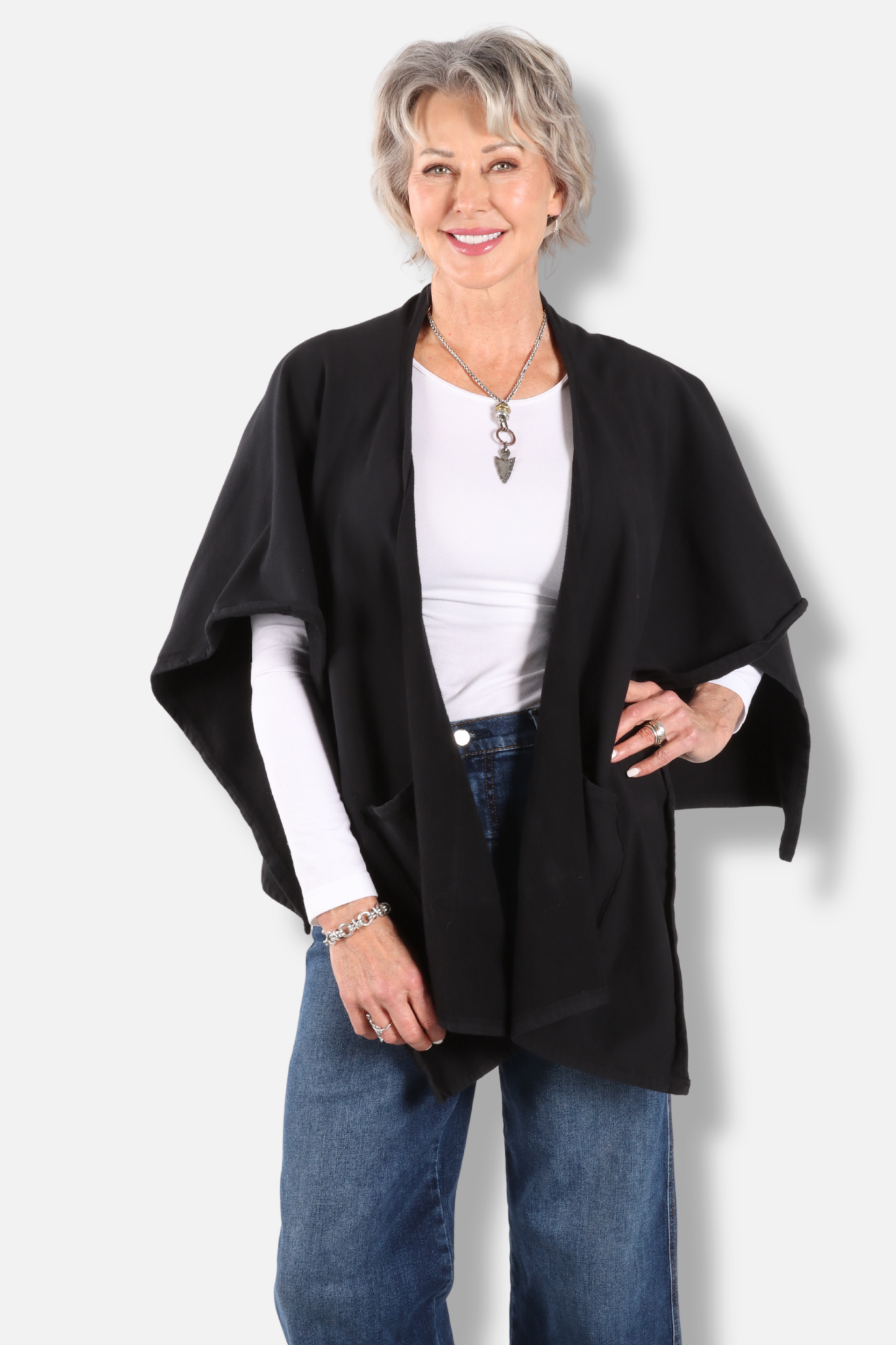 Patch Pocket Topper - Black