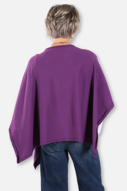 Patch Pocket Topper - Grape