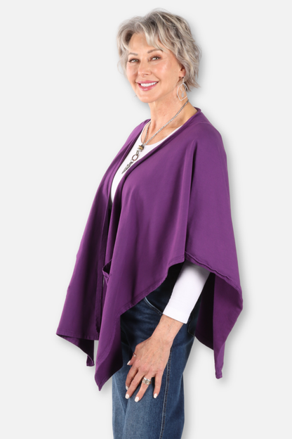 Patch Pocket Topper - Grape