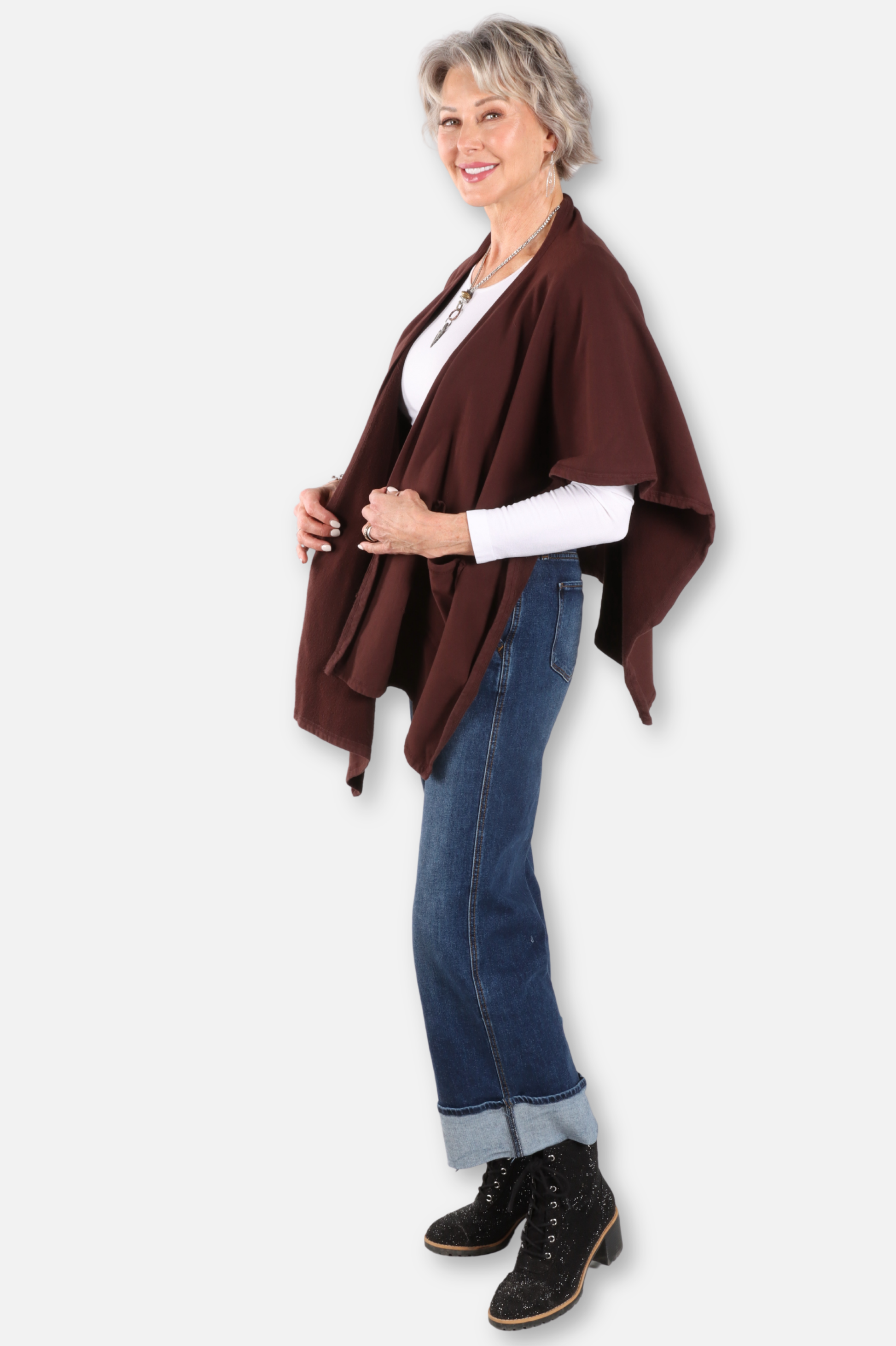 Patch Pocket Topper - Chestnut
