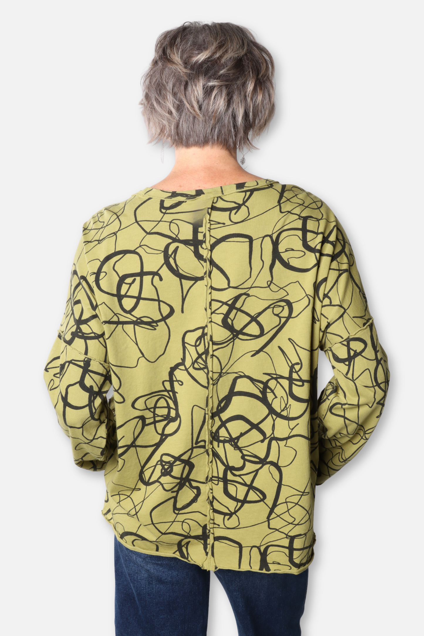 Hi Lo Pocket Boxy Top - Spud