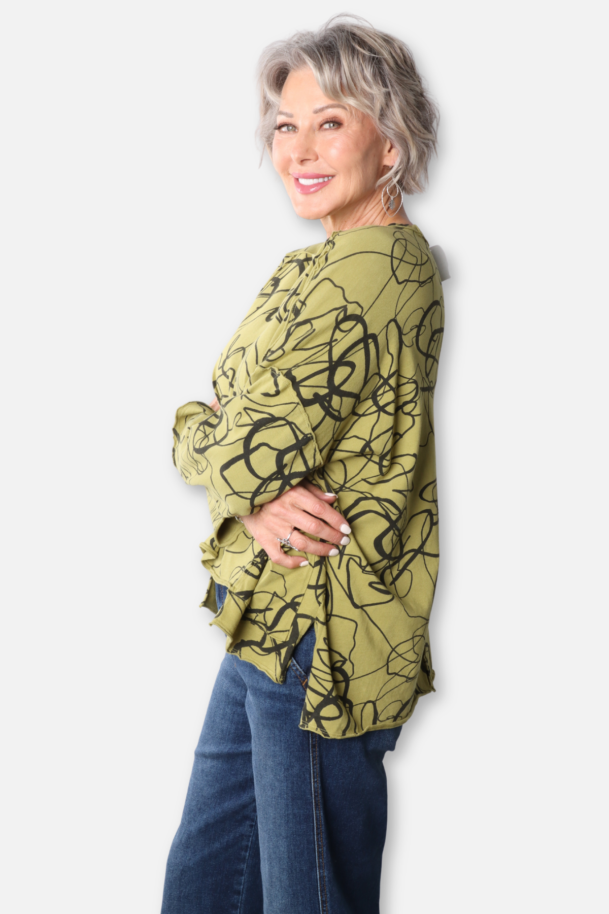 Hi Lo Pocket Boxy Top - Spud