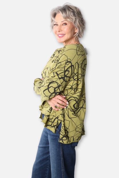 Hi Lo Pocket Boxy Top - Spud