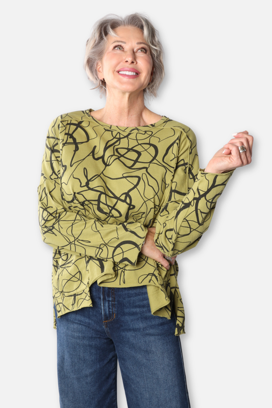 Hi Lo Pocket Boxy Top - Spud