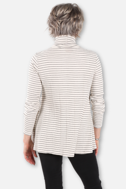 Mock Neck Top Plus - Cream