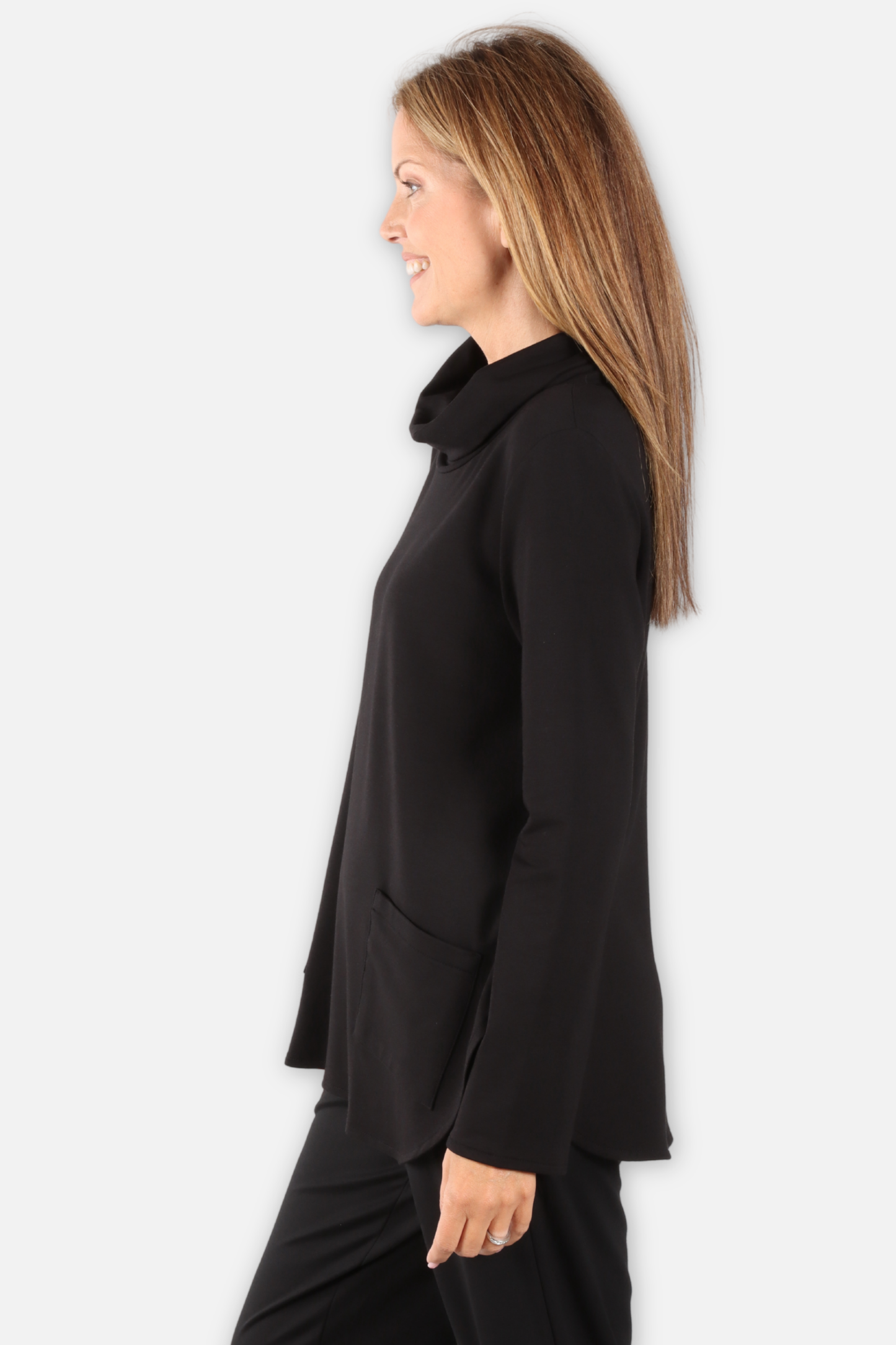 Cowl Tunic - Black