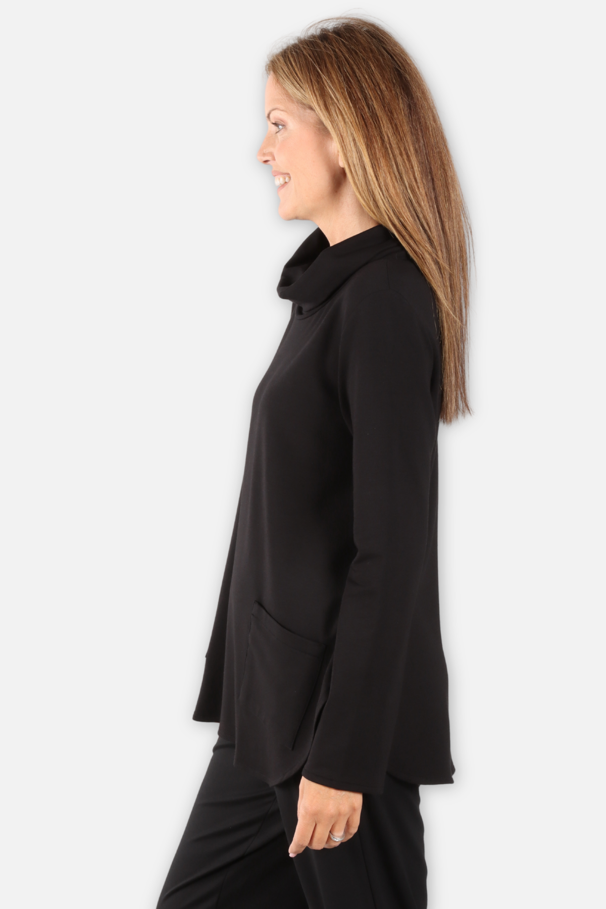 Cowl Tunic - Black