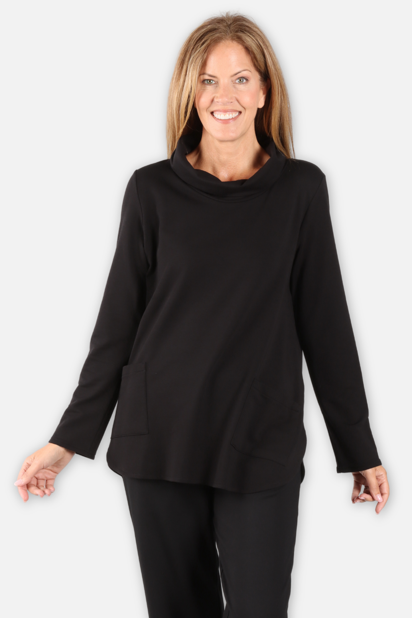Cowl Tunic - Black