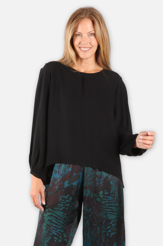 Long Sleeve Lucinda Shirt - Black