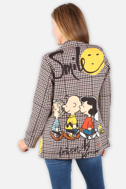 Peanuts Houndstooth Blazer