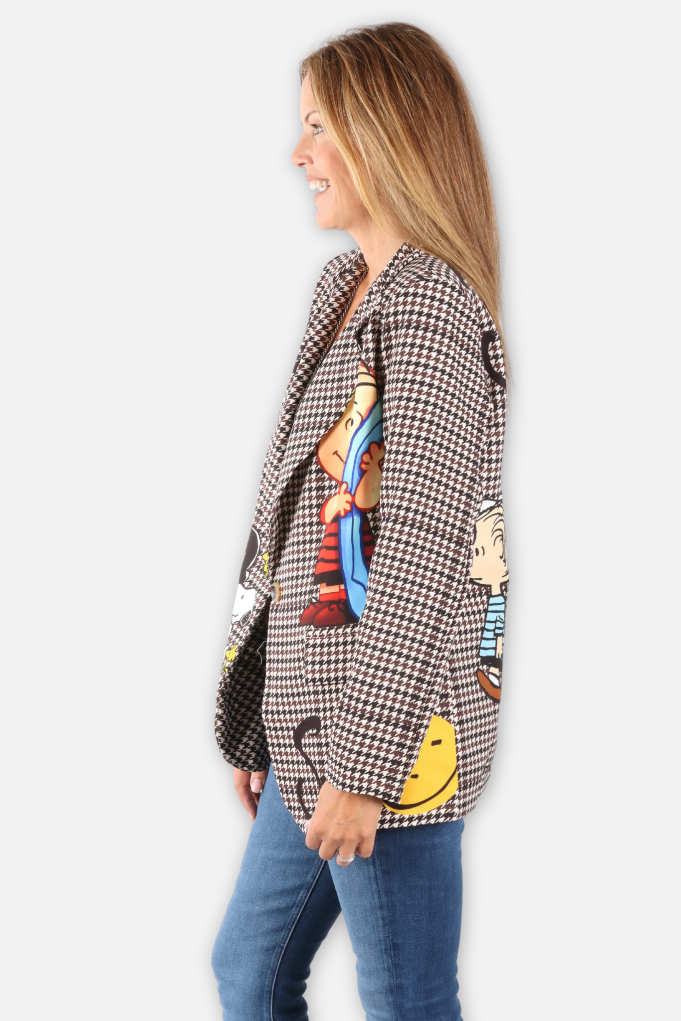 Peanuts Houndstooth Blazer