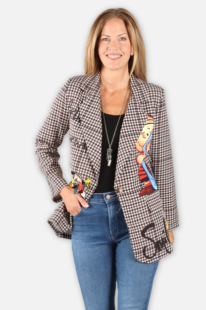 Peanuts Houndstooth Blazer