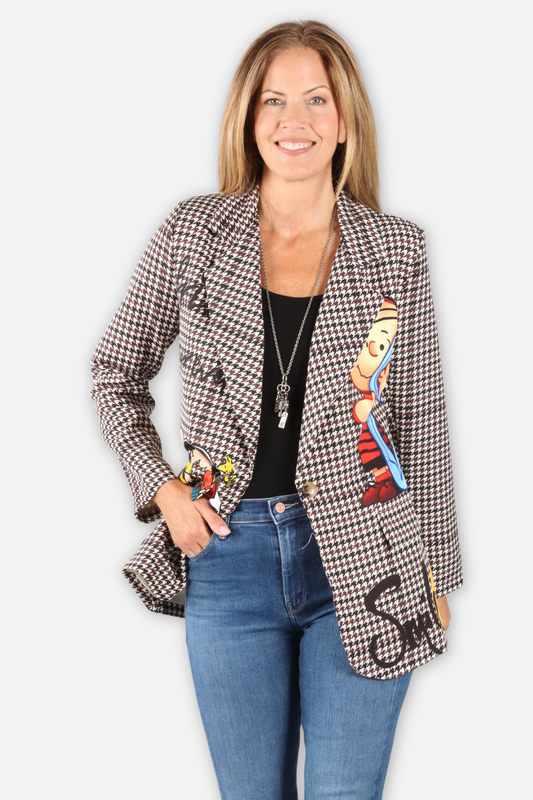 Peanuts Houndstooth Blazer