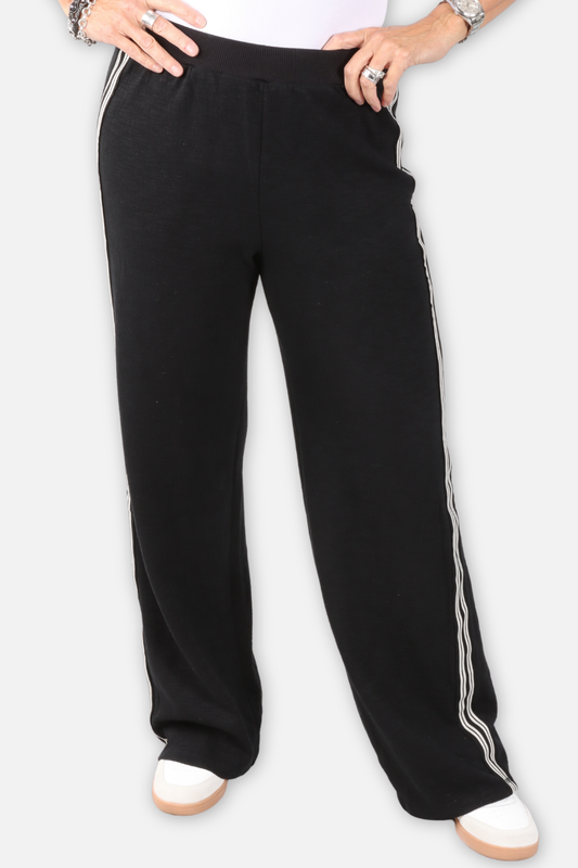 Side Stripe Wide Leg Pant