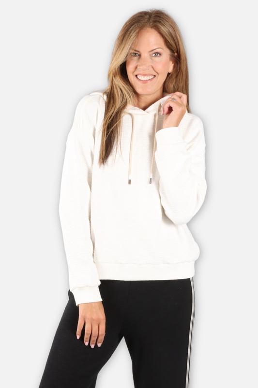Boxy Hoodie - White